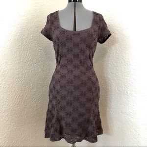 Free People dusty purple lace dress size L